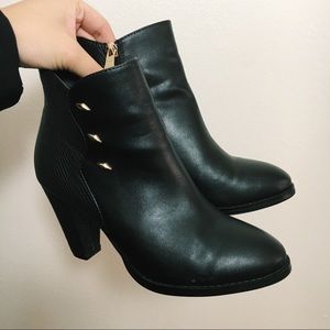 Black ankle boots
